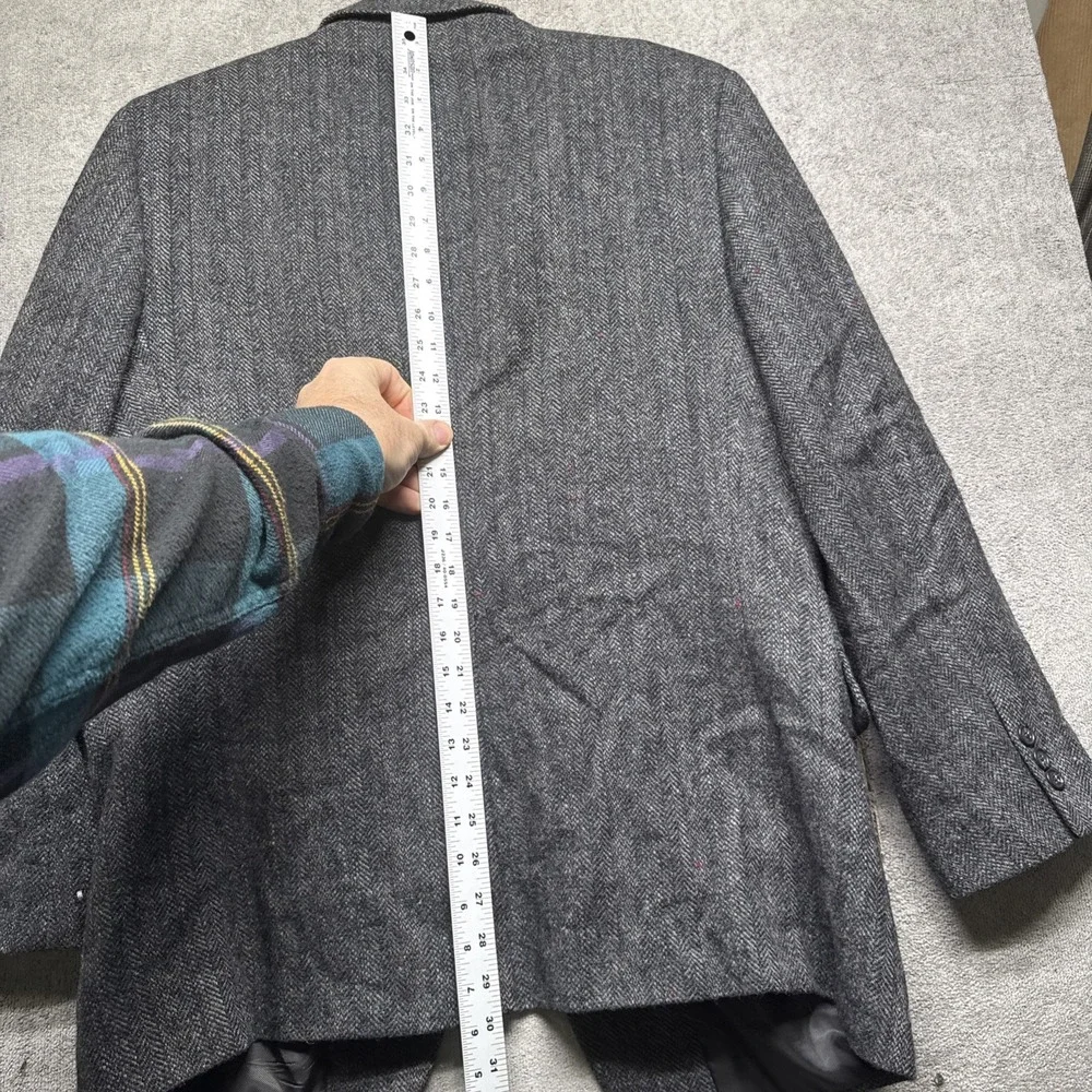 Bert Pulitzer Lambswool‎ Tweed Blazer Gray Classic Sport Coat Men's 42R